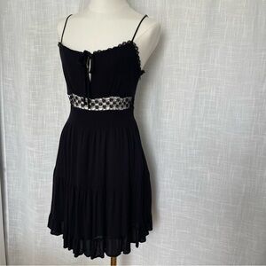 Little Black Dress Cut Out Lace Size S Forever 21